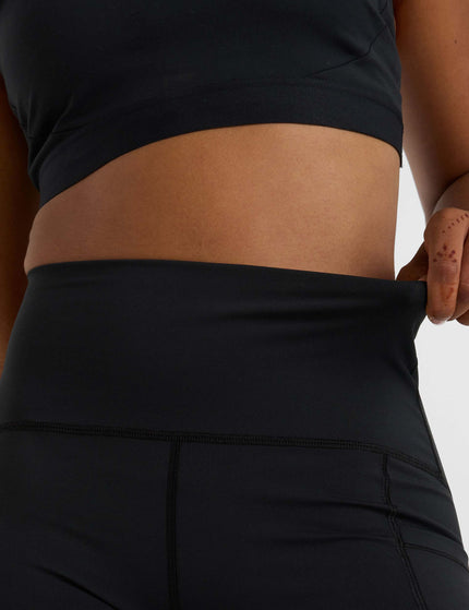 New Balance NB Sleek Pocket High Waisted Short 6" - Blackimages4- The Sports Edit