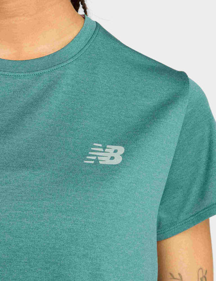 New Balance Sport Core Heather T-Shirt - New Spruce Heatherimages3- The Sports Edit