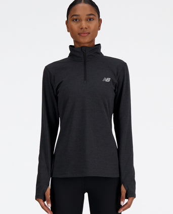 Sport Essentials Space Dye 1/4 Zip - Black Heather