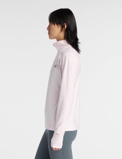 New Balance Sport Essentials Space Dye 1/4 Zip - Pink Saltimages2- The Sports Edit