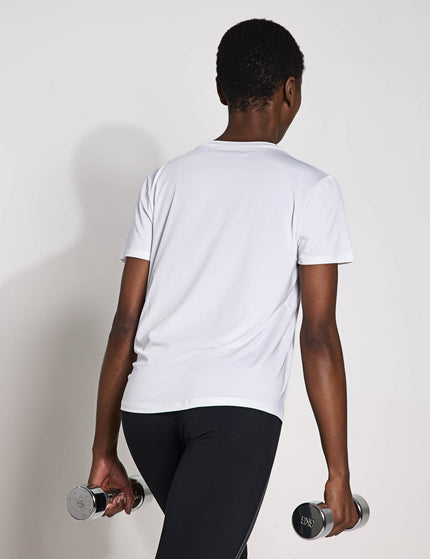 Nike One Classic Dri-FIT Short-Sleeve Top - White/Blackimages2- The Sports Edit