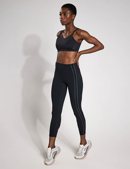 Nike One High Waisted 7/8 Leggings - Black/Iron Greyimage4- The Sports Edit