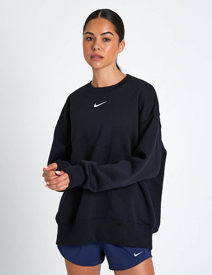 Nike Sportswear Phoenix Fleece Oversized Sweatshirt - Black/Sailimage1- The Sports Edit