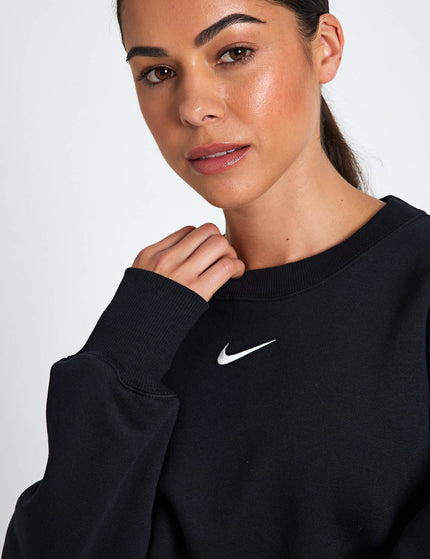 Nike Sportswear Phoenix Fleece Oversized Sweatshirt - Black/Sailimage3- The Sports Edit