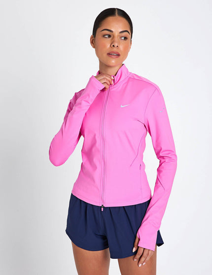 Nike Swift Dri-FIT Full-Zip Running Mid Layer - Playful Pink/Reflective Silverimage1- The Sports Edit