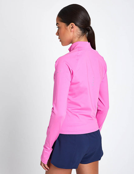 Nike Swift Dri-FIT Full-Zip Running Mid Layer - Playful Pink/Reflective Silverimage2- The Sports Edit