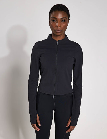 Nike Zenvy Full-Zip Long-Sleeve Top - Black/Cool Greyimage1- The Sports Edit