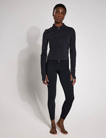 Nike Zenvy Full-Zip Long-Sleeve Top - Black/Cool Greyimage4- The Sports Edit