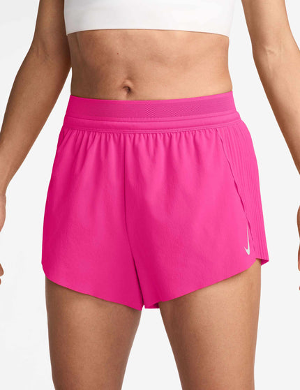 Nike AeroSwift Dri-FIT ADV 3" Running Shorts - Hyper Pink/Blackimages1- The Sports Edit