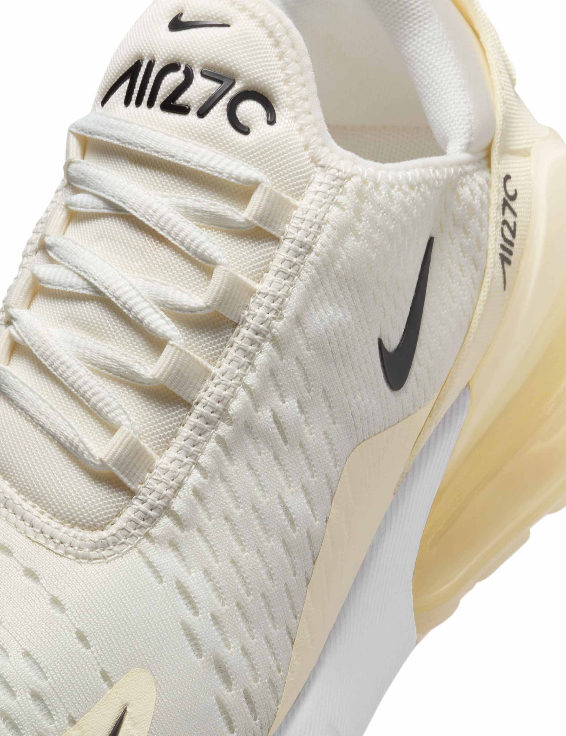 nike air max 270 white desert sand women's running shoe stores