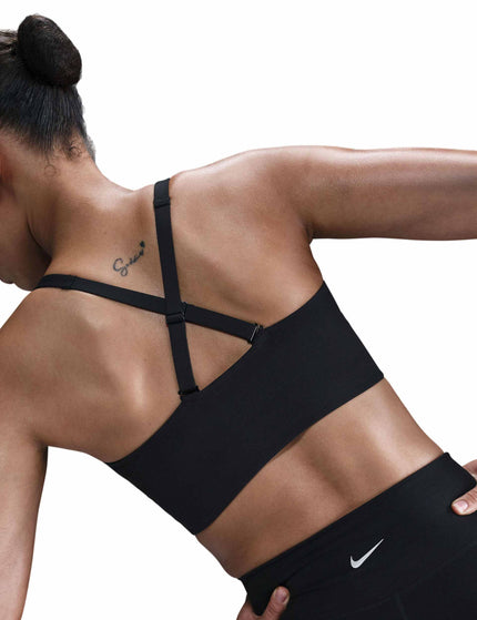 Nike Alate Medium Support Longline Sports Bra - Black/Cool Greyimage3- The Sports Edit