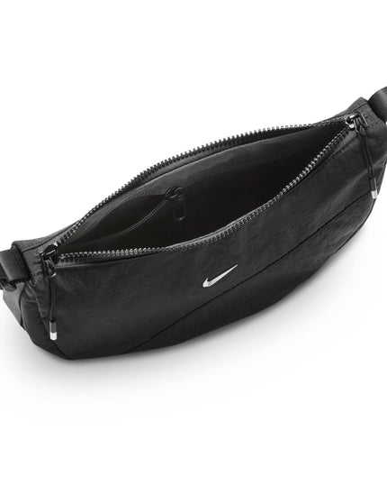 Nike Aura Crescent Cross-Body Bag - Black/Matte Silverimage5- The Sports Edit