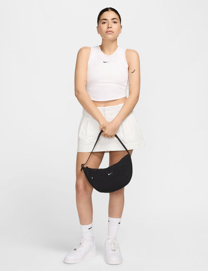 Nike Aura Crescent Cross-Body Bag - Black/Matte Silverimage6- The Sports Edit