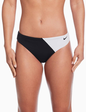 Colour Block Hipster Bikini Bottom - Black