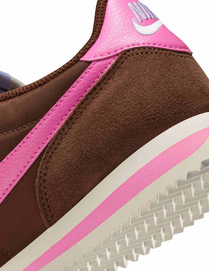Nike Cortez Textile Shoes - Fauna Brown/Sail/White/Pink Spellimages8- The Sports Edit