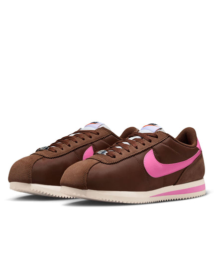 Nike Cortez Textile Shoes - Fauna Brown/Sail/White/Pink Spellimages2- The Sports Edit