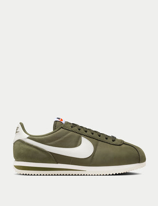 Cortez Textile Shoes - Medium Olive/Sail