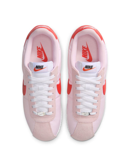 Nike Cortez Textile Shoes - Pink Foam/Light Crimson/White/Safety Orangeimages4- The Sports Edit