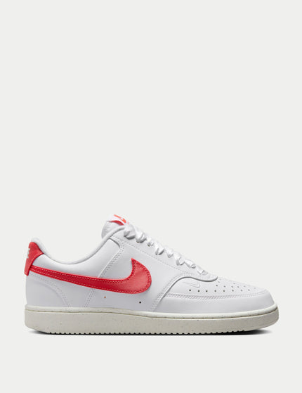 Nike Court Vision Low Next Nature Shoes - White/Magic Ember/Sailimage1- The Sports Edit