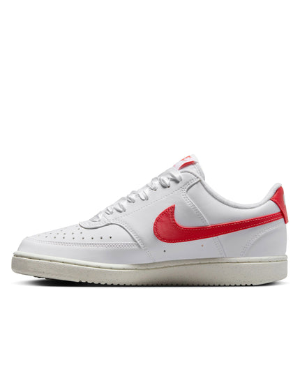 Nike Court Vision Low Next Nature Shoes - White/Magic Ember/Sailimage5- The Sports Edit