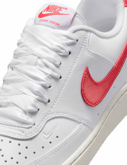 Nike Court Vision Low Next Nature Shoes - White/Magic Ember/Sailimage7- The Sports Edit