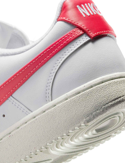 Nike Court Vision Low Next Nature Shoes - White/Magic Ember/Sailimage8- The Sports Edit