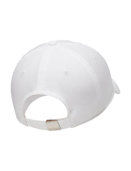 Nike Dri-FIT Club Unstructured Metal Swoosh Cap - White/Metallic Silverimage2- The Sports Edit