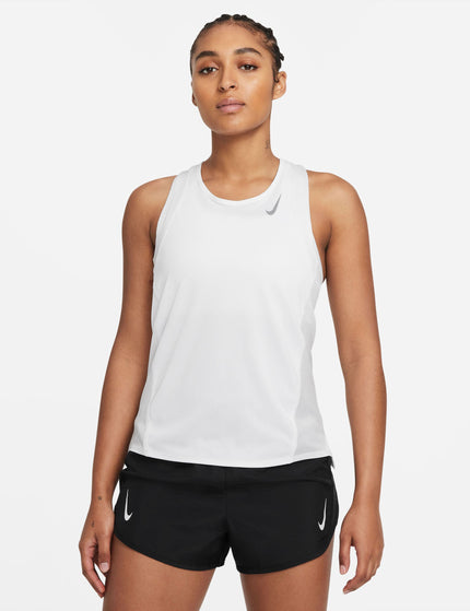 Nike Dri-FIT Race Running Singlet - Whiteimage1- The Sports Edit