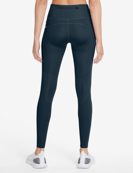 Nike Epic Fast Pocket Running Leggings - Armory Navy/Reflective Silverimage2- The Sports Edit