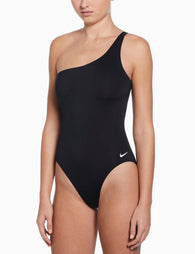 Nike Swim Essential Asymmetrical One-Piece - Blackimages1- The Sports Edit