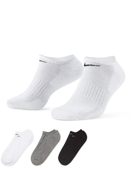 Nike Everyday Cushioned Socks (3 pairs) - White/Grey/Blackimage2- The Sports Edit