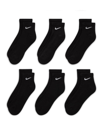 Nike Everyday Cushioned Training Ankle Socks (6 Pairs) - Black/Whiteimages2- The Sports Edit