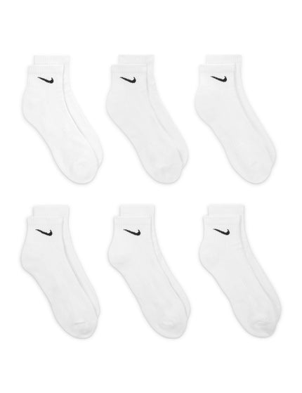 Nike Everyday Cushioned Training Ankle Socks (6 Pairs) - White/Blackimages1- The Sports Edit