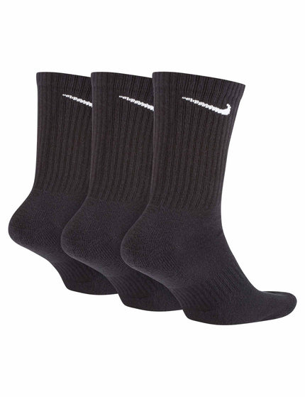 Nike Everyday Cushioned Training Crew Socks (3 Pairs) - Black/Whiteimage4- The Sports Edit