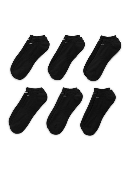 Nike Everyday Cushioned Training No-Show Socks (6 Pairs) - Black/Whiteimages2- The Sports Edit