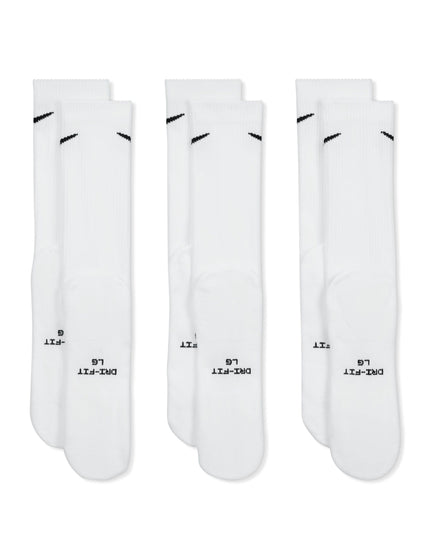 Nike Everyday Elevated Crew Socks (3 Pairs) - Whiteimages2- The Sports Edit