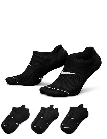 Nike Everyday Elevated No-Show Socks (3 Pairs) - Blackimages3- The Sports Edit