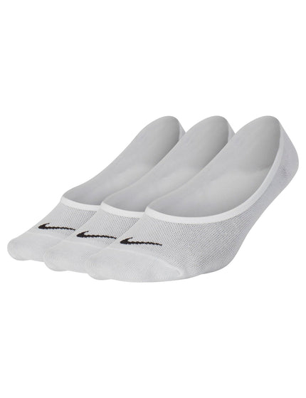 Nike Everyday Lightweight Footie Socks (3 Pairs) - Whiteimage1- The Sports Edit