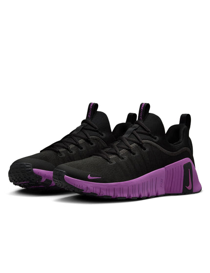 Nike Free Metcon 6 Shoes - Black/Vivid Purpleimage2- The Sports Edit