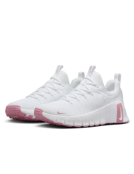 Nike Free Metcon 6 Shoes - White/Elemental Pinkimage2- The Sports Edit