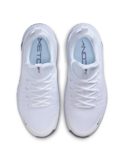 Nike Free Metcon 6 Shoes - White/Metallic Silver/Half Blueimages4- The Sports Edit