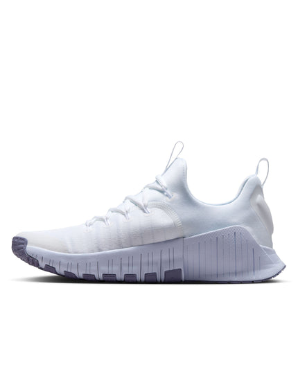 Nike Free Metcon 6 Shoes - White/Metallic Silver/Half Blueimages5- The Sports Edit