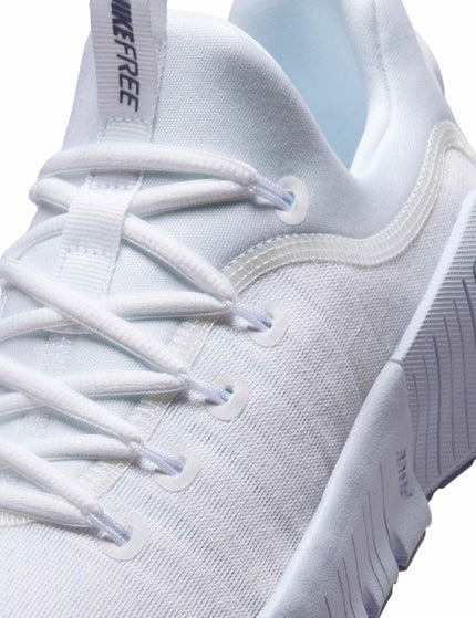 Nike Free Metcon 6 Shoes - White/Metallic Silver/Half Blueimages7- The Sports Edit