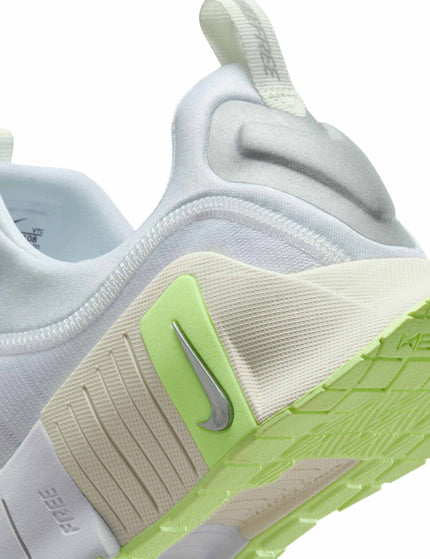 Nike Free Metcon 6 Shoes - White/Metallic Silver/Barely Volt/Sailimage7- The Sports Edit