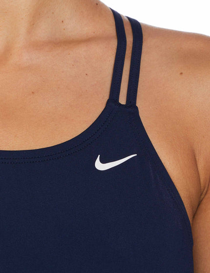 Nike HydraStrong Solid Spiderback 1-Piece Swimsuit - Midnight Navyimage3- The Sports Edit