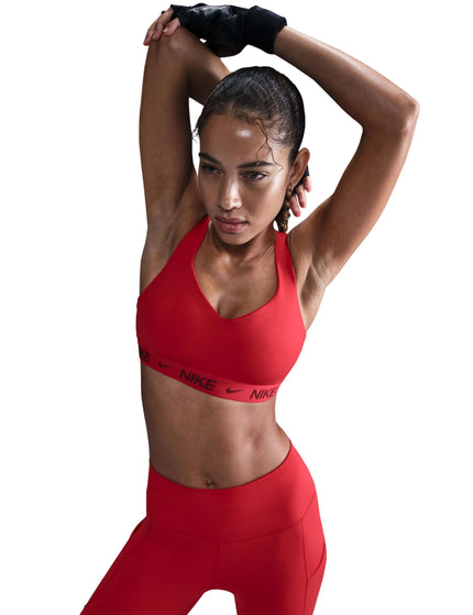Nike Indy High Support Sports Bra - University Red/Dark Team Redimage1- The Sports Edit
