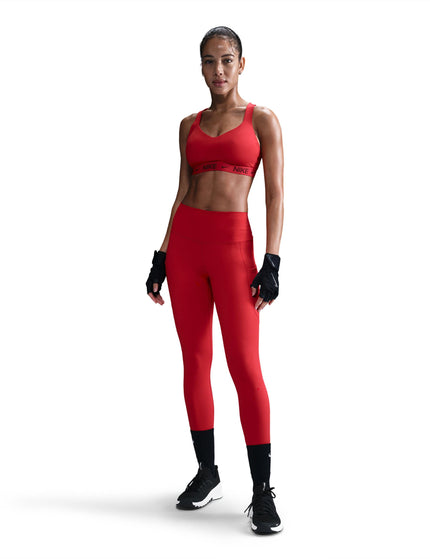 Nike Indy High Support Sports Bra - University Red/Dark Team Redimage3- The Sports Edit
