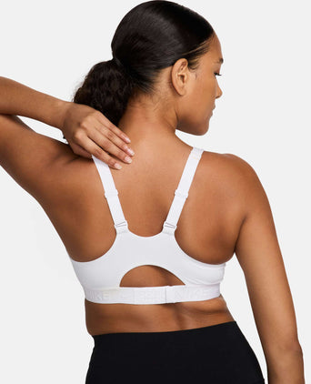 Indy High Support Sports Bra - White/Stone Mauve