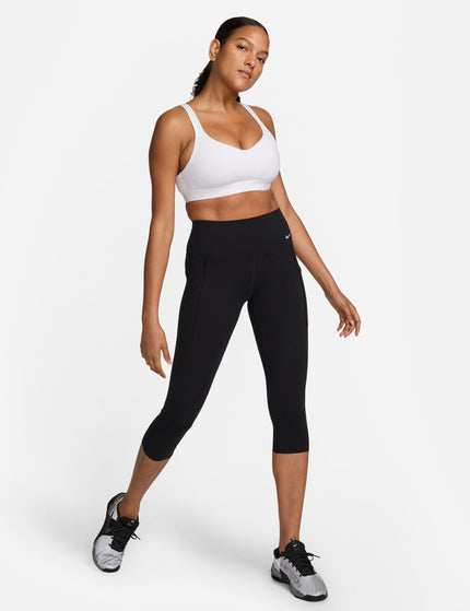 Nike Indy High Support Sports Bra - White/Stone Mauveimage7- The Sports Edit