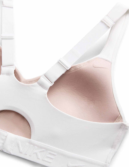 Nike Indy High Support Sports Bra - White/Stone Mauveimage8- The Sports Edit